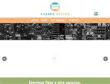 Tablet Screenshot of fraser-design.com